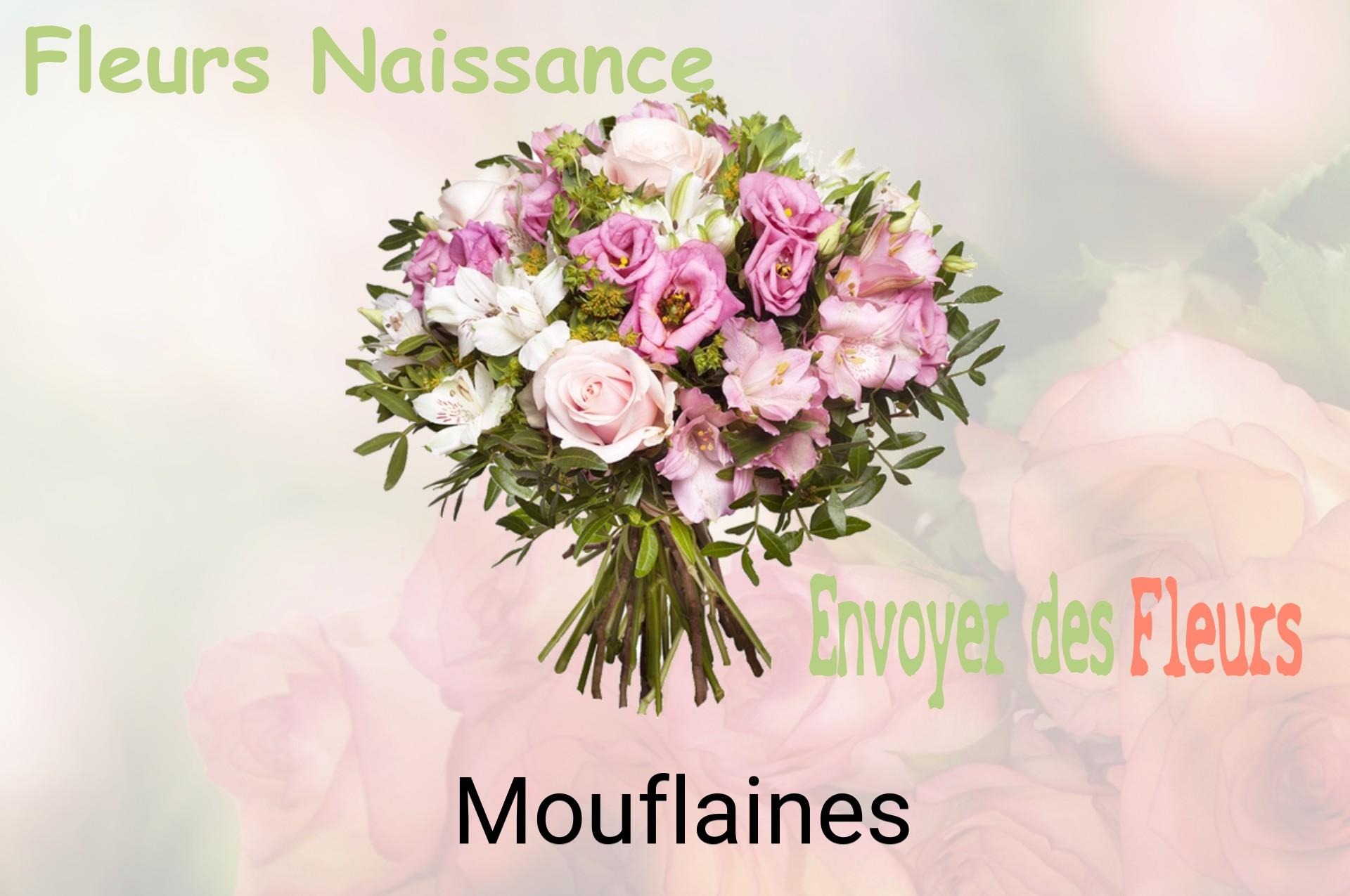 Bouquet de fleurs de naissance livré à Mouflaines