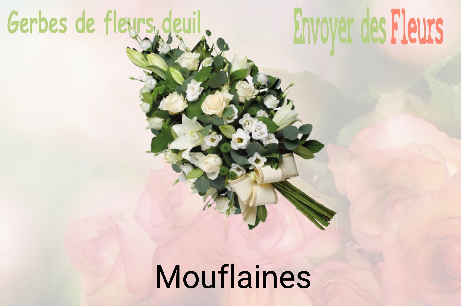 Gerbe de fleurs de deuil livrée à Mouflaines